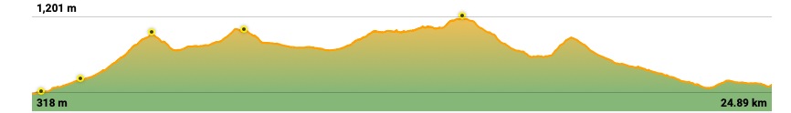 ELEVATION PROFILE — Ojén → Monda